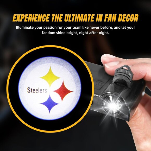 NFL American Football Pittsburgh Steelers - Led Car Door Light "BRAND NEW" - Picture 3 of 8